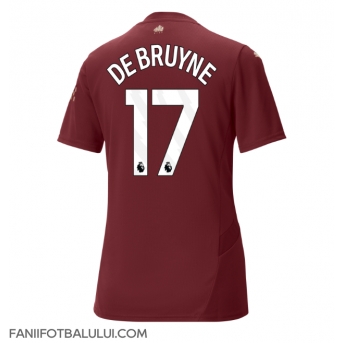 Manchester City Kevin De Bruyne #17 Tricou Fotbal Replică 2024-25 Femei Treilea